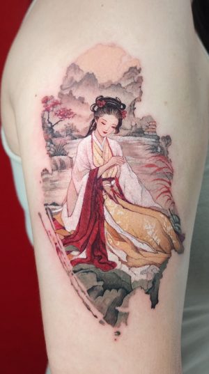Asian Lady Tattoo